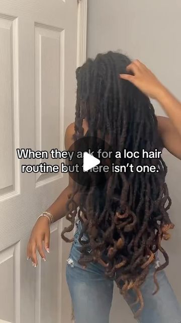 @carenda.s on Instagram: "Just leave your hair be!🥹   #locs #locstyles #longlocs #hair #explorepage #artist #locideas #artist #music" Palm Rolling Locs, Long Locs Black Women, Kali Loc Styles, Locs Curly, Kali Rapper Locs, Thick Interlocked Locs, Long Loc Styles, Artist Music, Loc Journey Memes