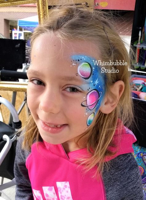 Pregnant Belly Painting, Cheek Art, Painting Rainbow, Galaxy Makeup, Face Painting Tutorials, Painting Kids, Marquesan Tattoos, Face Painting Easy, Kids Face Paint