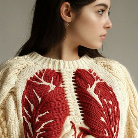 Anatomy Sweater, Tattoo Sweater, Product Design, Anatomy, Embroidery, Tattoos, Instagram, Design