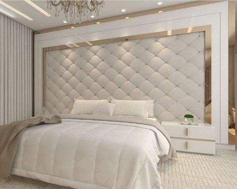 Designs Behind Bed, Bed Back Wall Design Modern Luxury, Bedroom Behind Bed Wall Decor, Design Behind Bed, Wall Decor Behind Bed, Wall Behind Bed Ideas, Behind The Bed Wall Decor, Wall Behind Bed Decor Ideas, Elegant Master Bedrooms Decor Modern