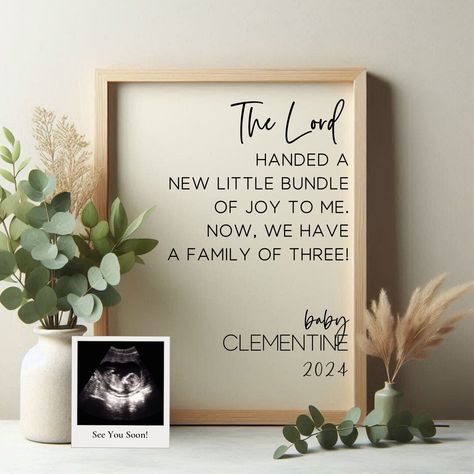 Embrace the joy of new life with our Christian Digital Pregnancy Announcement. This gender neutral template is perfect for sharing your wonderful news with loved ones near and far on Facebook or Instagram. This announcement is not just a pregnancy reveal, but a celebration of faith and the miracle of life for your baby girl or boy. It’s perfect for the Christian mom who wants to share her joy. Christian Baby Announcement, Christian Pregnancy Announcement, Miracle Baby Announcement, Neutral Template, Announcement Pictures, Gender Reveal Announcement, Baby Announcement Pictures, Baby Due Date, Digital Announcement