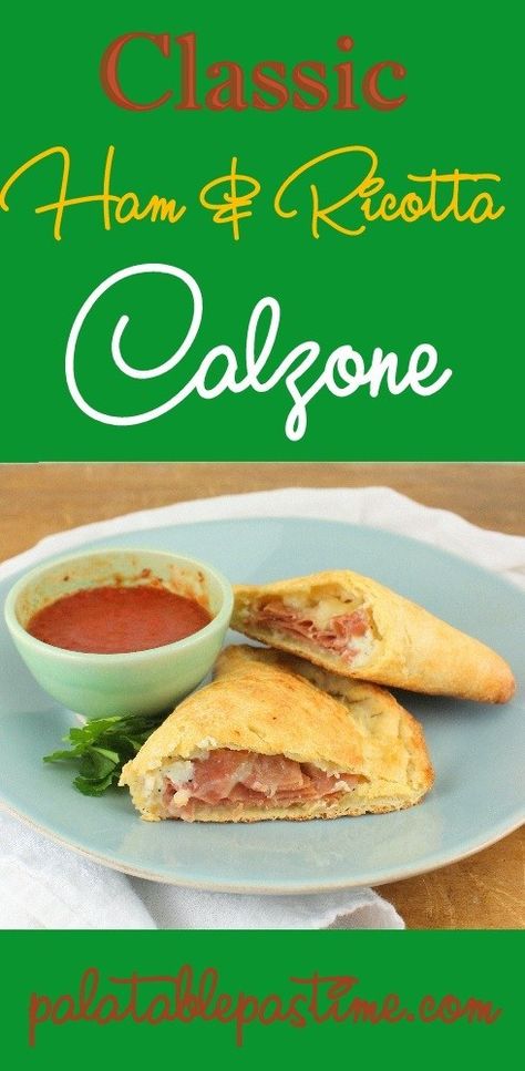 Classic Ham and Ricotta Calzone – Calzone Recipe Ricotta, Ricotta Calzone, Calzone Recipe Easy, Cheese Calzone, Prosciutto Mozzarella, Ricotta Cheese Recipes, Calzone Recipe, Ricotta Recipes, Tomato Tart