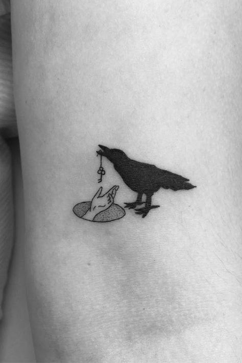 Tattoo uploaded by bymimomu | 🖤 #raven #raventattoo #customdesign #customtattoo #tattoo #tattoodesign #tattooideas #tattooart #tattooartist #tattoo #ink #inked #drawing #lineart #linetattoo #blackwork #blackworktattoo | 654566 | Tattoodo Crow Tattoo Minimal, Crow Small Tattoo, Raven Tattoo Linework, Tiny Raven Tattoo, Raven Tattoo Minimalist, Minimalist Crow Tattoo, Raven Bird Tattoo, Raven Silhouette Tattoo, Fine Line Raven Tattoo