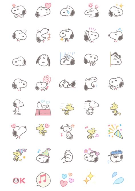 Simple Snoopy Drawing, Snoopy And Woodstock Drawing, Snoopy Instagram Highlights, Snoopy Highlight Cover, Snoopy Phone Layout, Snoopy Ios Layout, Snoopy Stickers Printable, Snoopy App Icon, Snoopy Doodle