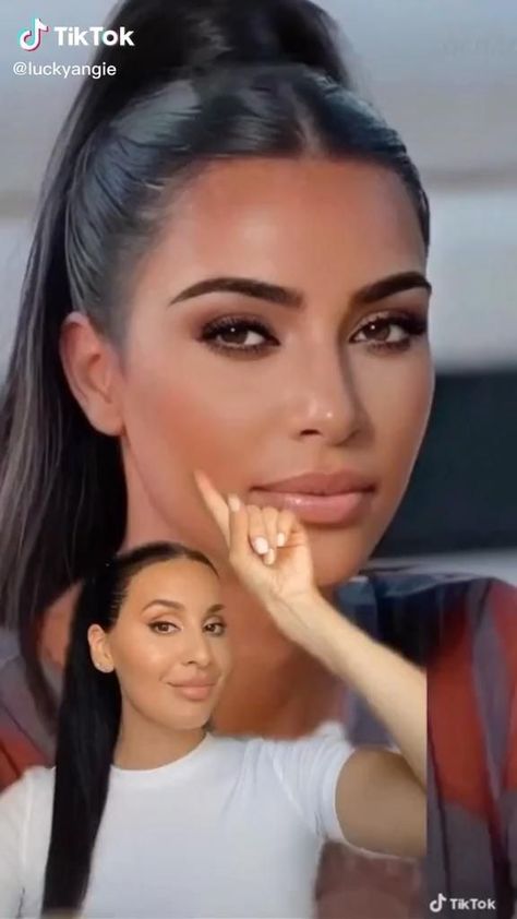 Kim Kardashian Hairstyles Ponytail, Kim Kardashian Hair Ponytail, Kim Kardashian Sleek Ponytail, High Ponytail Makeup Look, High Parted Ponytail, Kim Kardashian High Ponytail, High Ponytail Video, Kylie Ponytail, High Pony With Extensions