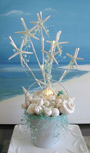 Beach Centerpieces, Beach Wedding Centerpieces, Diy Beach, Sea Wedding, Beach Candle, Summer Candles, Beach Themed Party, Beach Diy, Wedding Centerpieces Diy