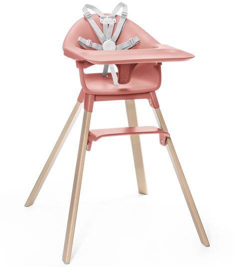 Wooden baby high chair