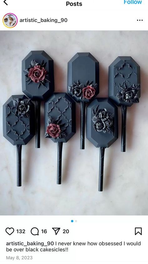 Gothic Cake Pops, Gothic Cake, Cake Pop, Cake Pops, Cake, Pins