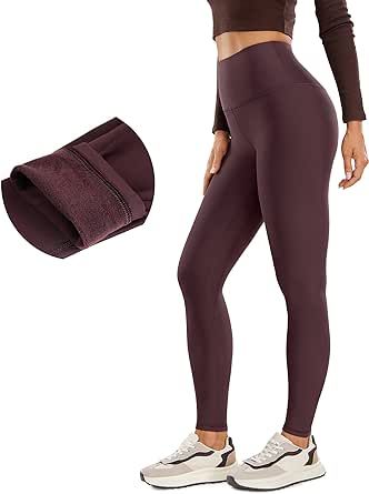 CRZ YOGA Thermal Fleece Lined Leggings Women 28'' - Winter Warm Workout Hiking Pants High Waisted Yoga Tights Full Length Yoga Tights, Crz Yoga, Fleece Lined Leggings, Pants High Waisted, Do Cute, Lined Leggings, Pilates Instructor, Fleece Leggings, Leggings Women