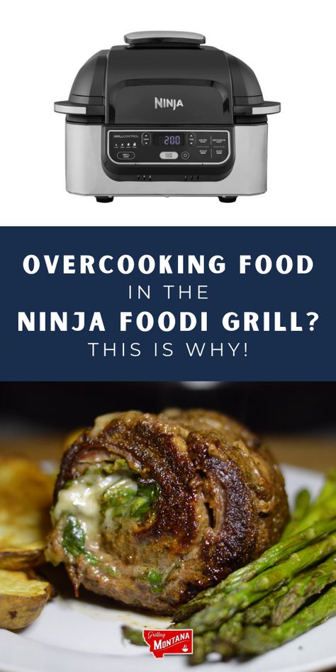 Do you keep overcooking food in the Ninja Foodi Grill? Check out this post to learn why you keep burning your indoor grilling recipes (and to discover the best indoor grilling recipes and indoor grilling hacks!) #ninjafoodigrill #grillingtips #airfryer Indoor Grilling Recipes, Wood Fire Grill Recipes, Indoor Grill Recipes, Ninja Foodi Grill, Ninja Cooking System Recipes, Grilling Recipes Sides, Recipes Meat, Easy Grilling Recipes, Grilled Meat Recipes