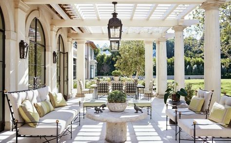 Italian Inspired Home, Casa Country, Outdoor Rooms, Architectural Digest, 인테리어 디자인, Amalfi, Future House, Outdoor Patio, Outdoor Dining