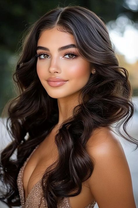 homecoming hairstyles, stunning hairstyles, lasting impression Medium Hair Curled Hairstyles, Seductive Hairstyles, Big Bouncy Hair, Long Curled Hair, Big Curls For Long Hair, Big Hair Curls, Big Loose Curls, Homecoming Hair Ideas, Hairstyles Down