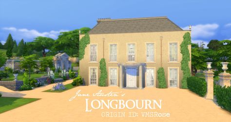 1995 Pride & Prejudice's Longbourn Sims Houses, Sims Builds, Family Estate, Sims House, Sneak Peak, Pride And Prejudice, Adaptation, Play Houses, So Excited