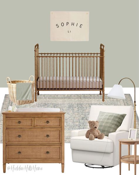 Cecelia 95" Wide Corner Sectional curated on LTK Gold Crib Nursery, Light Green Nursery, Nursery 2024, Green Nursery Boy, Fox Baby Nursery, Decor Mood Board, Gold Crib, Nursery Accents, Mini Room