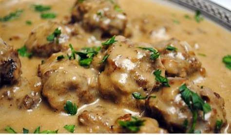 German Meatballs, Vegan Swedish Meatballs, Swedish Meatball Sauce, Meatballs Sauce, Spaetzle Recipe, Meatballs And Gravy, Bariatric Eating, Swedish Meatballs, Bariatric Recipes