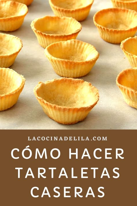 Mira la fácil que es hacer tus propias tartaletas y deja de comprarlas en el supermercado. Te enseño a hacer tu propia masa y a elaborar mini tartaletas caseras #canapes #lacocinadelila Rustic Recipes, Recipe Roundup, Recipe For Mom, Tart Recipes, Interesting Food Recipes, International Recipes, Finger Foods, Homemade Recipes, Food Videos