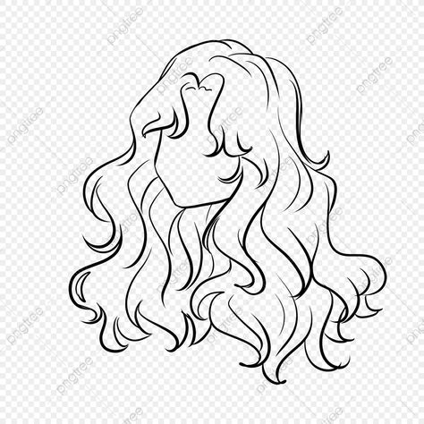 How To Draw Anime Hair Female, Hairstyle Female Drawing, Bnha Hairstyles Female, Drawing Female Hairstyles, Long Hair Drawing Reference Girl, Female Hair Sketch, Side View Hair Drawing, Wavy Anime Hair, Female Face Drawing Reference