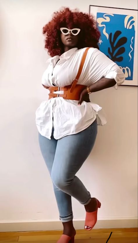 Plus Size Cute Aesthetic, Plus Size Websites Clothing For Women, Casual Spring Outfits Black Women Plus Size, Black Thick Woman Outfits, Midsize Fashion Fall Business Casual, Valentine's Outfits For Women, Black Women Plus Size Outfits, Thick Body Outfits Dresses, Easy Brunch Outfits