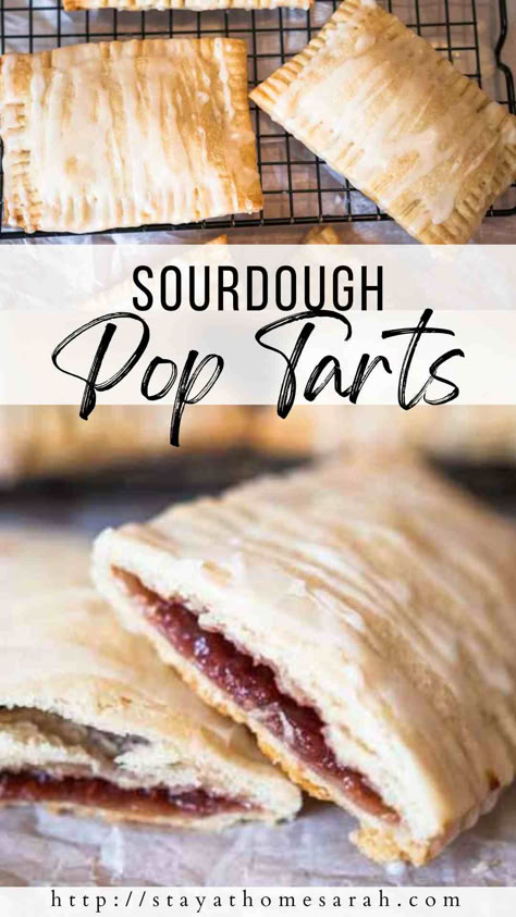 Homemade Sourdough Pop Tarts Recipe - Stay at Home Sarah Sourdough Discard Pop Tarts, Sourdough Pop Tarts Homemade, Sourdough Poptarts Little Spoon Farm, Sourdough Apple Poptarts, Sourdough Strawberry Poptarts, Sourdough Pie Crust, Sourdough Sweets, Little Spoon Farm, Pop Tarts Recipe