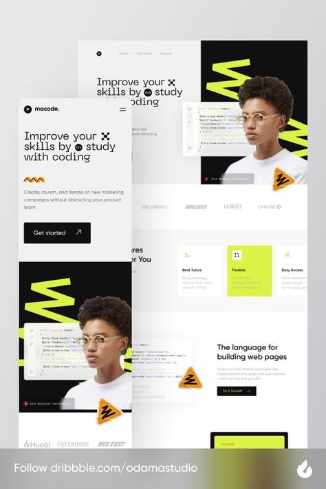 Hi Coding Lovers! 👋😎 This is my exploration about Macode - Courses landing page exploration 📗💻✨. Macode is a website for learning programming languagesHope you like it guys. Cheers! ✨ Feel free to give me some feedback.\ ---------------- We available for work together : 📩Email Us : odamastudio@gmail.com 😎Instagram : Odama Studio It Courses Website, How It Works Page Design, Work With Us Page Design, About Us Landing Page, About Us Page Ui Design, How It Works Web Design, About Us Ui Design, About Us Website Design, About Us Page Design Website