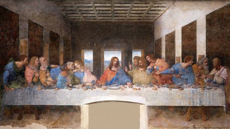 The Last Supper desktop wallpaper, HD background, Leonardo da Vinci | premium image by rawpixel.com Last Supper Painting, Da Vinci Last Supper, The Last Supper Painting, Giorgio Vasari, Istoria Artei, Most Famous Paintings, Francisco Goya, Caspar David Friedrich, Georges Seurat