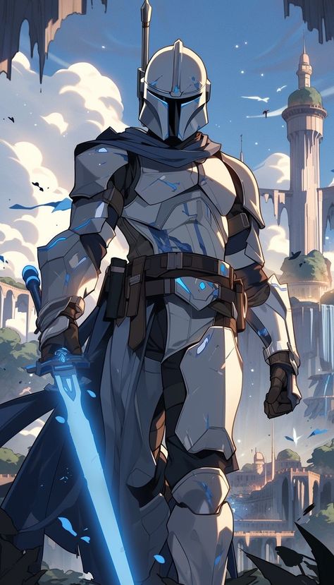 Clone Trooper Knight, Star Wars Clone Trooper Armor, Captian Rex Fanart, D&d Cleric Art, Mandalorians Art, Star Wars Fantasy Art, Star Wars Anime Art, Star Wars Jedi Art, Paladin Wallpaper