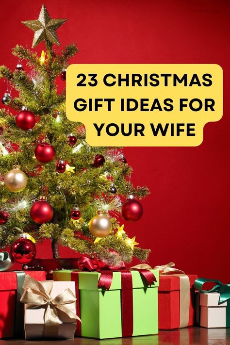 Discover 23 heartfelt Christmas gift ideas for your wife that she'll cherish. From romantic gestures to practical gifts, make this holiday unforgettable for the special woman in your life. Christmas Gifts For Wives, Diy Christmas Gifts For Wife, Wife Christmas Gifts For Women, Wife Gifts From Husband, Diy Gifts For Wife, Christmas Ideas For Wife, Christmas Gift For My Wife, Gifts For Wife Christmas, Christmas Presents For Wife