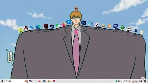 Facebook Mob Manga Icon, Minegishi Toshiki, Chibi Poses Duo, Mob Pysho100 Reigen, Mob Pfp, Body Improvement Club, Mob Pysho100, Mob Psycho100, Reigen Arataka