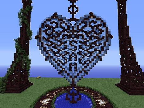 Valentines Day Minecraft Builds, Valentines Minecraft Builds, Couples Minecraft, Minecraft Wedding Build, Minecraft Valentines Build, Minecraft Sweets, Romantic Minecraft Builds, Couple Minecraft Builds, Minecraft Heart Build