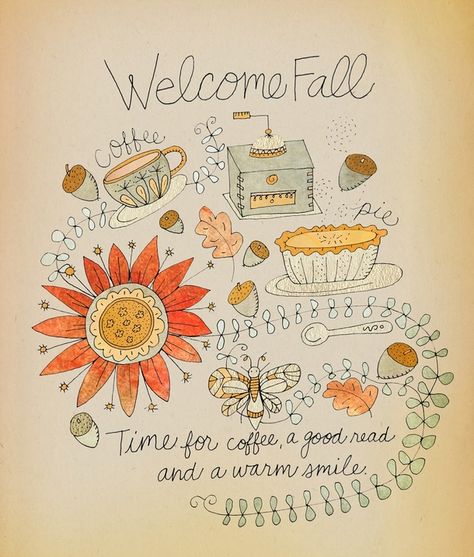 10 Welcome Fall Quotes Welcome Fall Quotes, Coffee Autumn, Welcome Quotes, Fall Pies, Happy Signs, Fall Quotes, Autumn Illustration, Autumn Quotes, Welcome Fall