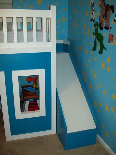 Bed With Stairs And Slide, Loft Bed Stairs, Playhouse Loft, Playhouse Loft Bed, Loft Bed With Stairs, Safe Bunk Beds, Contemporary Bunk Beds, Loft Bed With Slide, Toddler Loft Beds