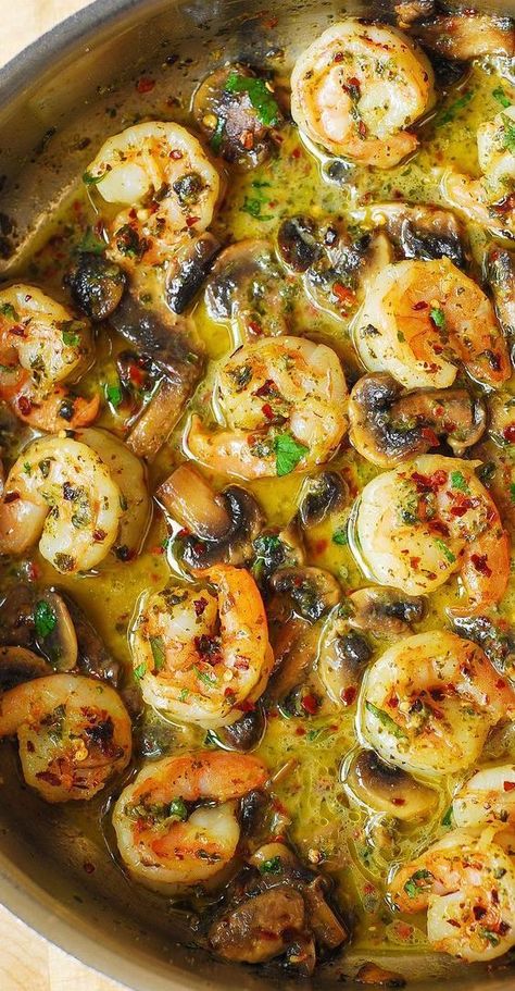 Pesto Shrimp with Mushrooms Shrimp With Mushrooms, Seafood Sandwiches, Pesto Shrimp, Shrimp Dinner, Shrimp Recipes For Dinner, Shrimp Recipes Easy, Shrimp Dishes, Seafood Dinner, Vegetarian Meals