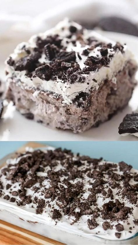 Cookies And Cream Ice Cream, Oreo Dessert Recipes, Oreo Ice Cream Cake, Oreo Desserts, Ice Cream Cake Recipe, Deserts Recipes, Oreo Ice Cream, Oreo Recipes, Chocolate Cake Decoration