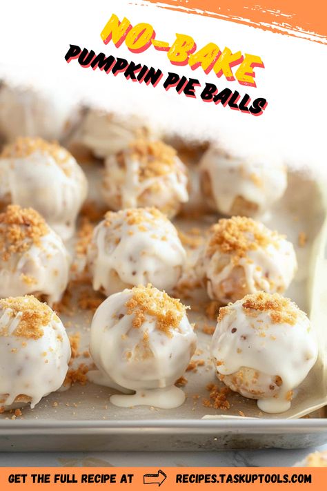 Discover the delight of No-Bake Pumpkin Pie Balls, a quick and easy treat that embodies the flavors of fall! Perfect for a seasonal dessert or festive gatherings, these bite-sized treats blend creamy pumpkin, warm spices, and a touch of sweetness. With no baking required, you can whip up a batch in no time and enjoy a deliciously satisfying snack. Ideal for sharing or savoring alone, these pumpkin pie balls are a must-try for any pumpkin lover. Explore the recipe and indulge in the Bite Size Pumpkin Desserts, Pie Balls, Pumpkin Pie Balls From Pie, No Bake Pumpkin Balls, No Bake Pumpkin Pie Bites, Pumpkin Balls No Bake, Pumpkin Pie Balls, Pumpkin Pie Mix Recipes, Pumpkin Pie Cake Balls