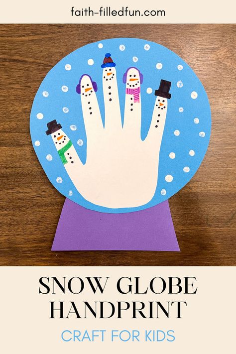 snow globe handprint craft for kids snowmen craft Snow Globe Handprint, Handprint Snowman, Crafts Winter, Snow Globe Crafts, Handprint Craft, Stuck Inside, Preschool Christmas, Easy Christmas Crafts, Snowman Crafts