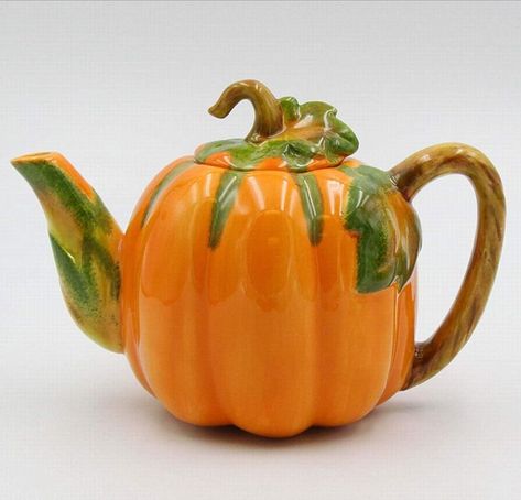 Cosmos Gifts Pumpkin Teapot Halloween Dinnerware, Pumpkin Teapot, Cute Teapot, Ceramic Pumpkin, Fine Ceramic, Porcelain Teapot, Ceramic Teapots, Fine Porcelain, Porcelain Ceramics