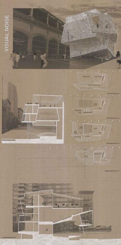 Final project board, 1st semester; Dance Studios with Performance Space at the Queensborough Bridge, Manhattan Therme Vals, Architecture Boards, Board Presentation, Arch Presentation, Dance Studios, Architecture Panel, Architecture Presentation Board, Presentation Boards, Architectural Representation