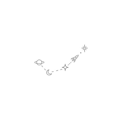 Tatoos Space Minimalist, Small Rocket Tattoo Simple, Fine Line Rocket Tattoo, Line Art Space Tattoo, Tiny Spaceship Tattoo, Dumbest Tattoos, Rocket Tattoo, Celestial Tattoo, Fitness Tracking