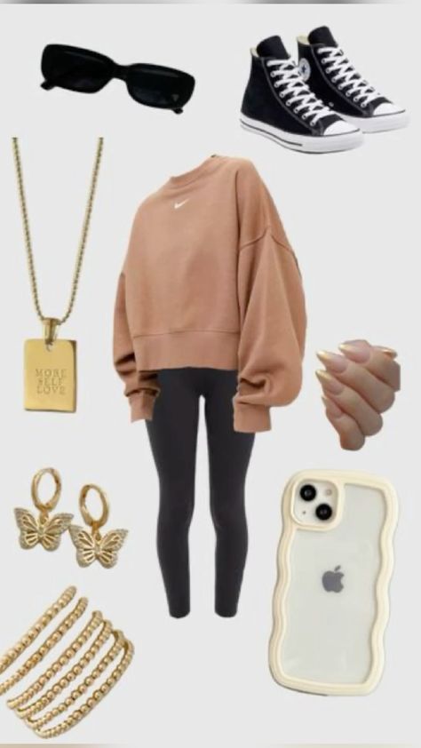 Cute Outfits With Hoodies, Cute Fit Ideas, Coffee Advertisement, Comfy School Outfits, Legging Outfit, Cute Outfits With Leggings, Casual Preppy Outfits, Cute Lazy Outfits, Cute Lazy Day Outfits