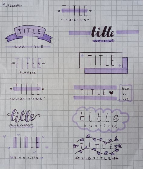 Cute Headings For School, Asethic Notes Ideas, Titles For Notes Ideas, Topic Title Ideas, Handwriting Ideas Aesthetic, Cute Easy Notes For School, Aesthetic Note Headings, Creative Handwriting Ideas Style, Aesthetic Notes Pictures