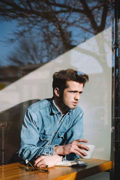 Hot Men Drinking Coffee Man in Coffee And People, Person Drinking Coffee, Guy Drinking Coffee, Looking Outside The Window, People Drinking, Man Coffee, Man Drinking, Wow Photo, Men Coffee