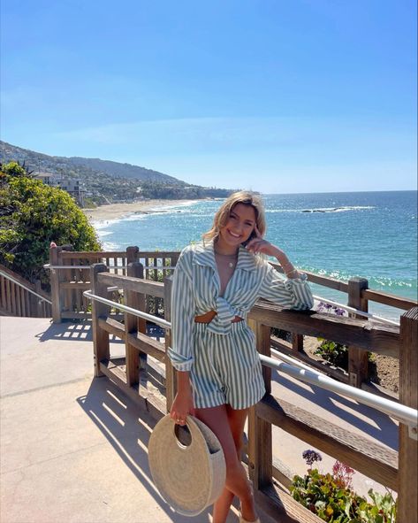 10 Outfits To Wear In Laguna Beach This Spring Laguna Beach Aesthetic Fashion, What To Wear In Newport Beach California, Coastal Vacation Outfits, Newport Beach California Outfits, Laguna Beach Outfits, California Summer Outfits, Sailing Attire, What To Wear On A Boat, California Travel Guide