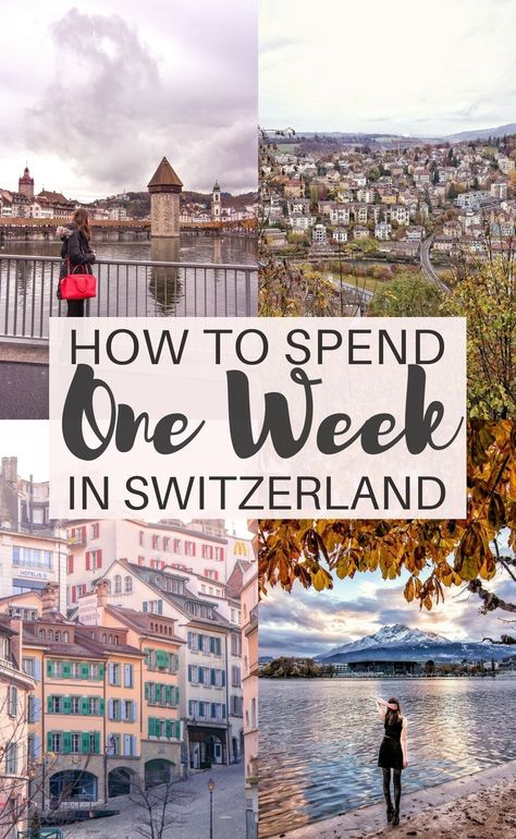 One Week in Switzerland Itinerary: Your Ultimate 7 Day Guide to travelling through Europe's Switzerland. Highlights are Lausanne, Lucerne, Zurich, etc. Week In Switzerland, Visiting Switzerland, Highlights 2022, Switzerland Travel Guide, Switzerland Itinerary, Switzerland Vacation, Places In Switzerland, Balkans Travel, Traveling Europe