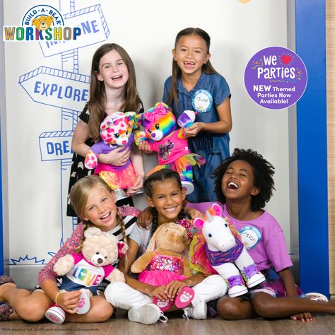 Build A Bear Birthday Party, Build A Bear Birthday, Build A Bear Party, Kids Party Ideas, Jojo Siwa Birthday, Birthday Party At Home, Bear Birthday Party, Fun Birthday Party, Fun Party Games