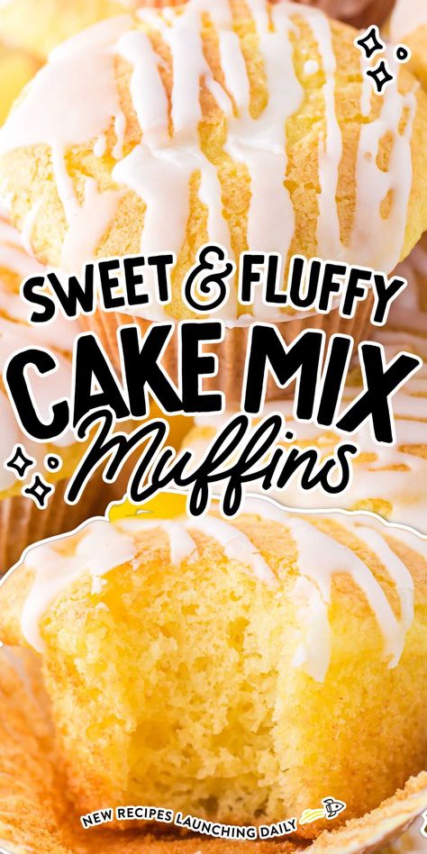 Lemon Cake Mix Muffins Easy Recipes, Moist Lemon Muffins, Muffin From Cake Mix Easy Recipes, Cake Mix Lemon Muffins, Easy Lemon Poppyseed Muffins Cake Mixes, Muffins From Cake Mix How To Make, Muffins Using Cake Mix Duncan Hines, Muffins Recipes Easy Cake Mixes, Cake Mix Peach Muffins