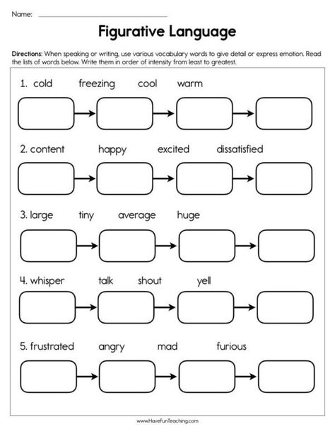 Synonyms - Have Fun Teaching Figurative Language Worksheet, Teaching Figurative Language, Language Practice, 5th Grade Worksheets, Have Fun Teaching, Language Worksheets, Fun Worksheets, School Worksheets, Figurative Language