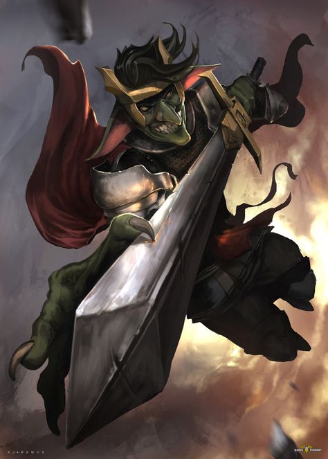 Male Goblin Art, Goblin Paladin, Goblin Character Art, Dnd Paladin, Female Orc, Adventurer's Guild, Goblin Art, Dnd Stories, Fantasy Races