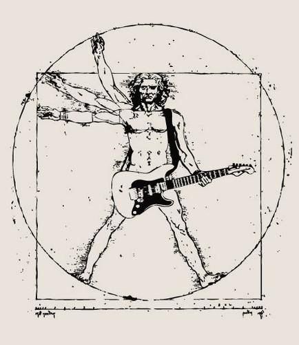 The evolution of man Muzică Rock, Poster Rock, Rock Cover, Vitruvian Man, Art Musical, Music Tattoo, Musica Rock, Art Parody, Music Tattoos