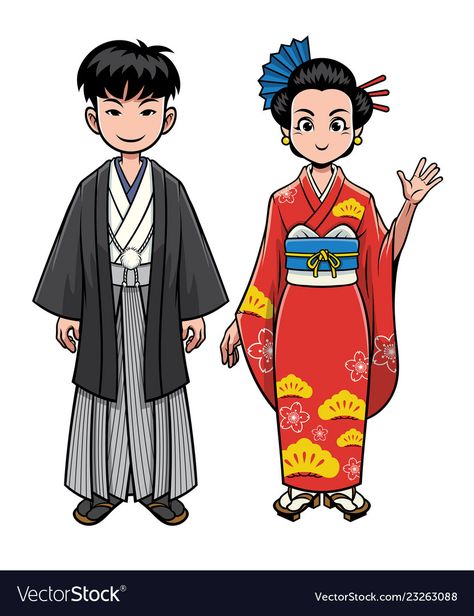 Japan Traditional Clothes, Japan Dress, Clothes Drawing, Japanese Traditional Clothing, Japan Outfit, Japan Culture, Clothes Pin Crafts, Dress Sketches, Dress Drawing