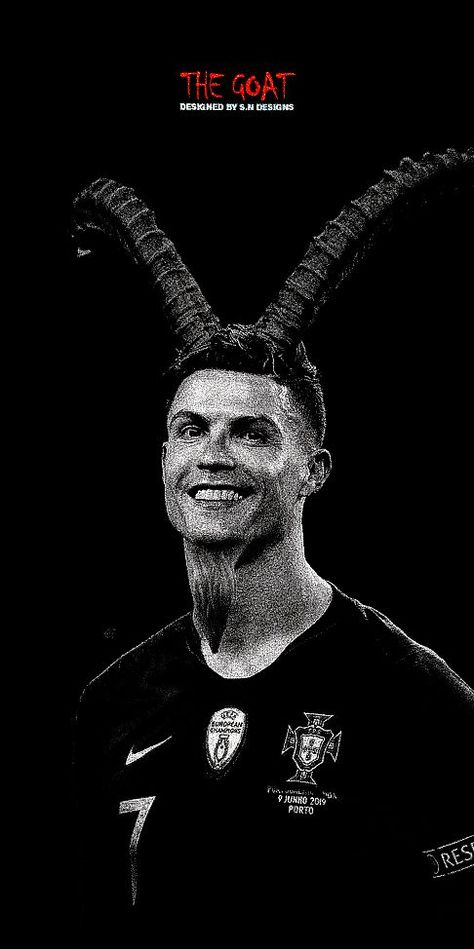 Ronaldo The Goat, Goat Ronaldo, G.o.a.t Wallpaper, Goat Football, Ronaldo News, Love Feeling Images, Soccer Goals, Wild Animal Wallpaper, Goat Art